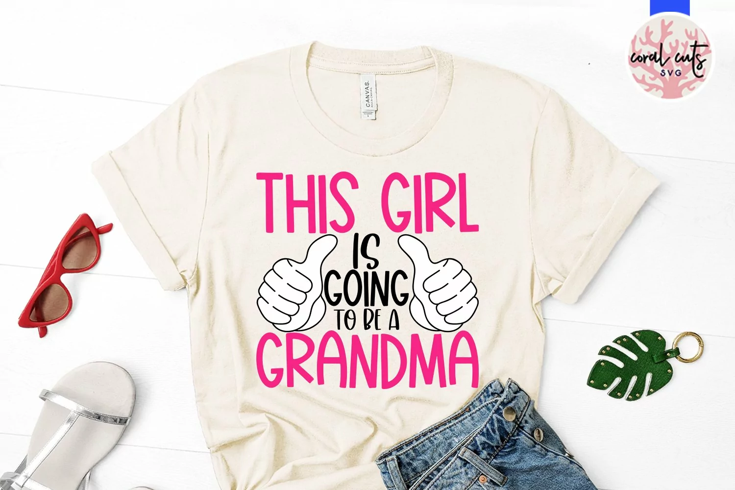 This girl is going to be a grandma - Pregnancy SVG EPS DXF product image 1