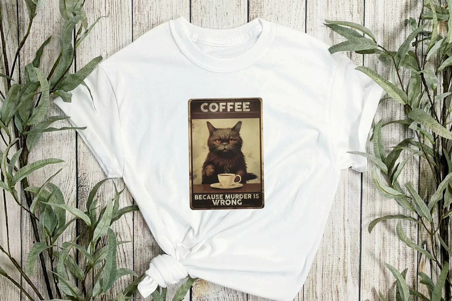 Vintage Black Cat Sublimation Clipart product image 1