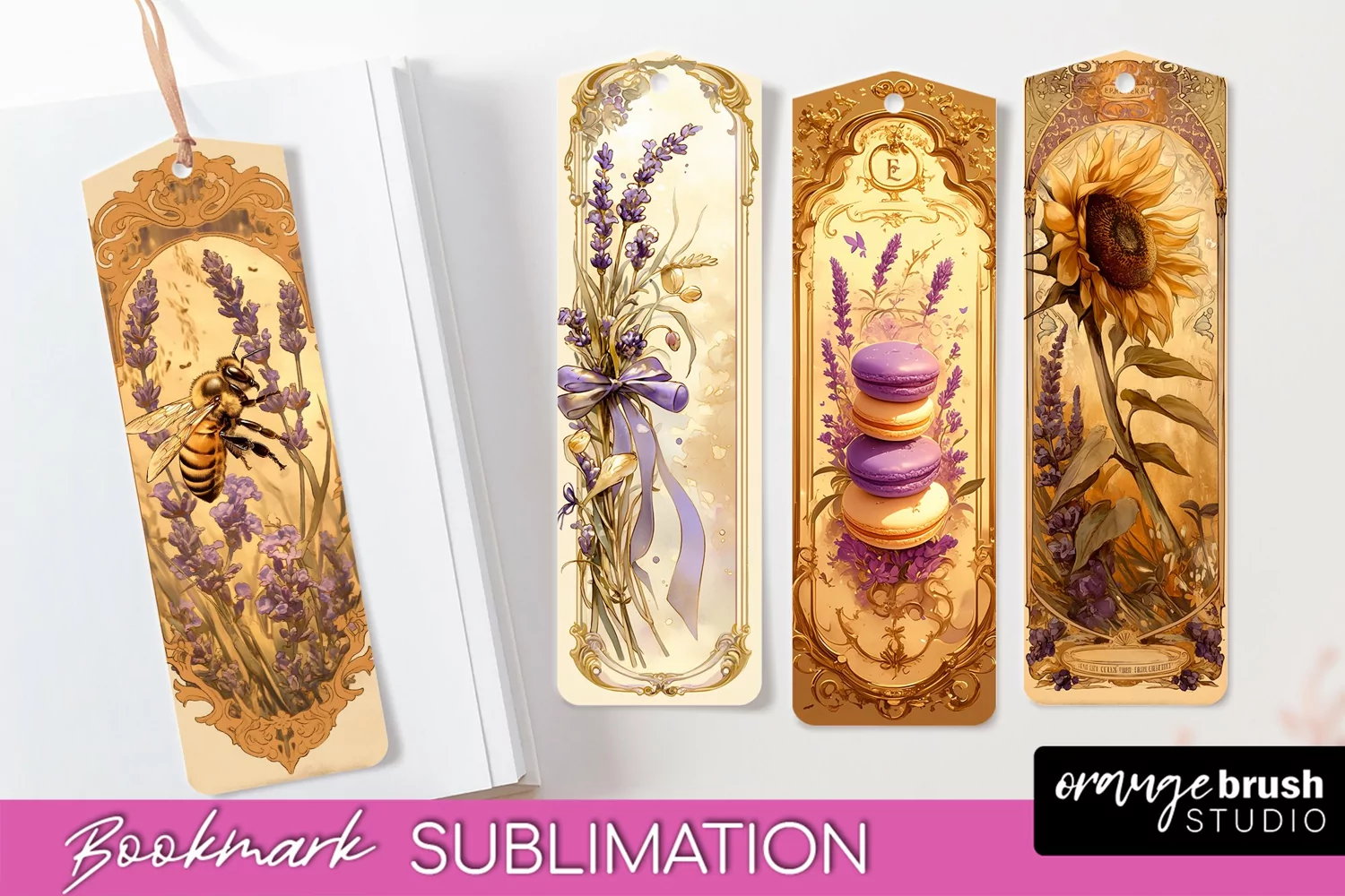 Vintage Scrapbook Bookmark Sublimation - Ephemera Bookmarks product image 1