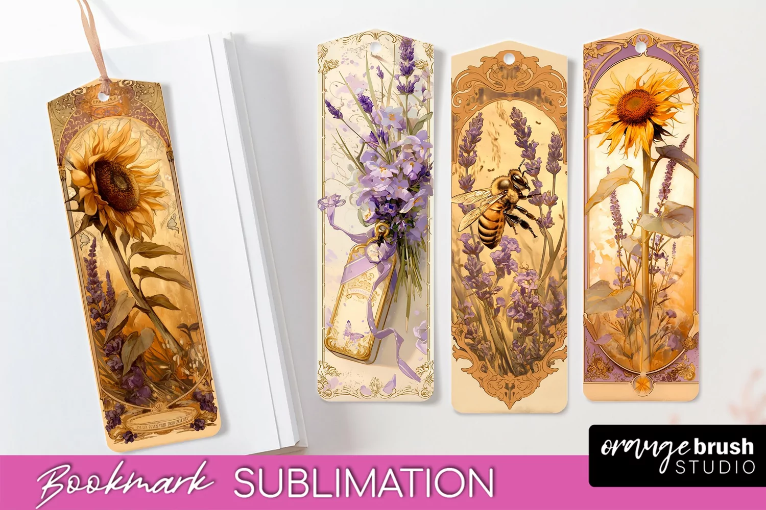 Vintage Scrapbook Bookmark Sublimation - Ephemera Bookmarks product image 1