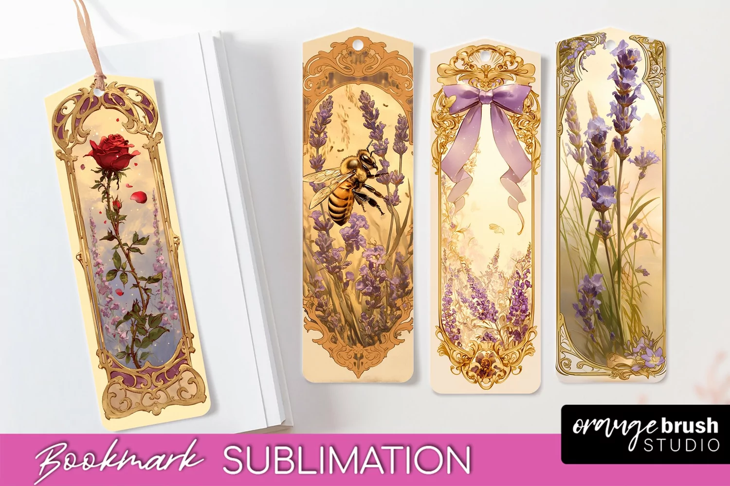 Vintage Scrapbook Bookmark Sublimation - Ephemera Bookmarks product image 1