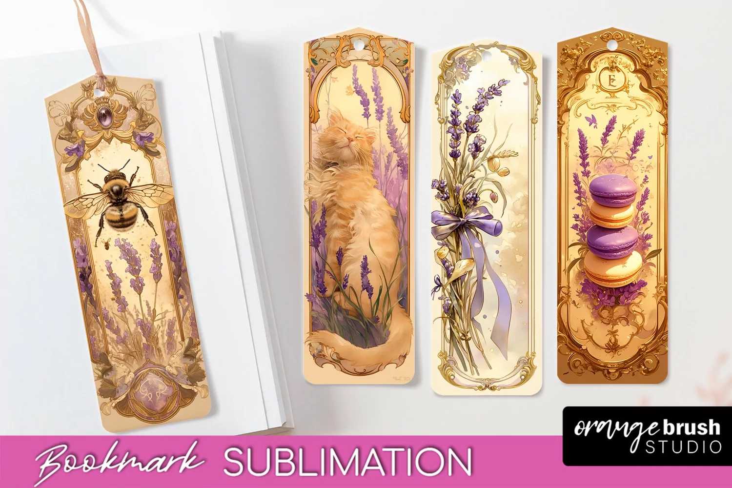 Vintage Scrapbook Bookmark Sublimation - Ephemera Bookmarks product image 1