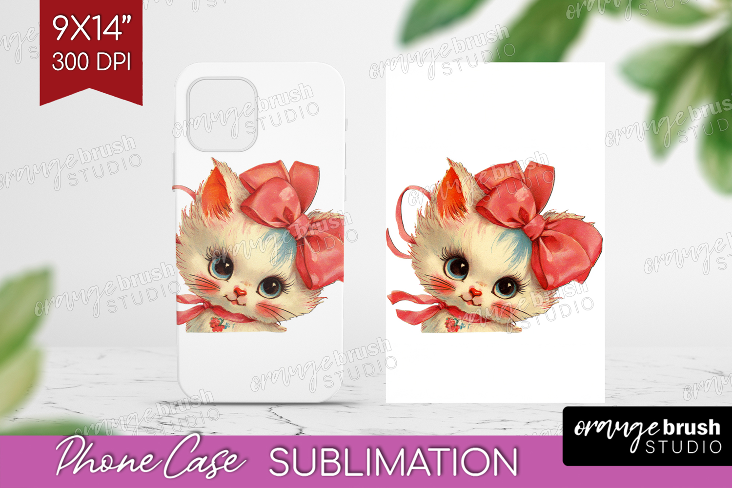 Vintage Valentines Day Phone Case PNG - Retro Animal Case product image 1