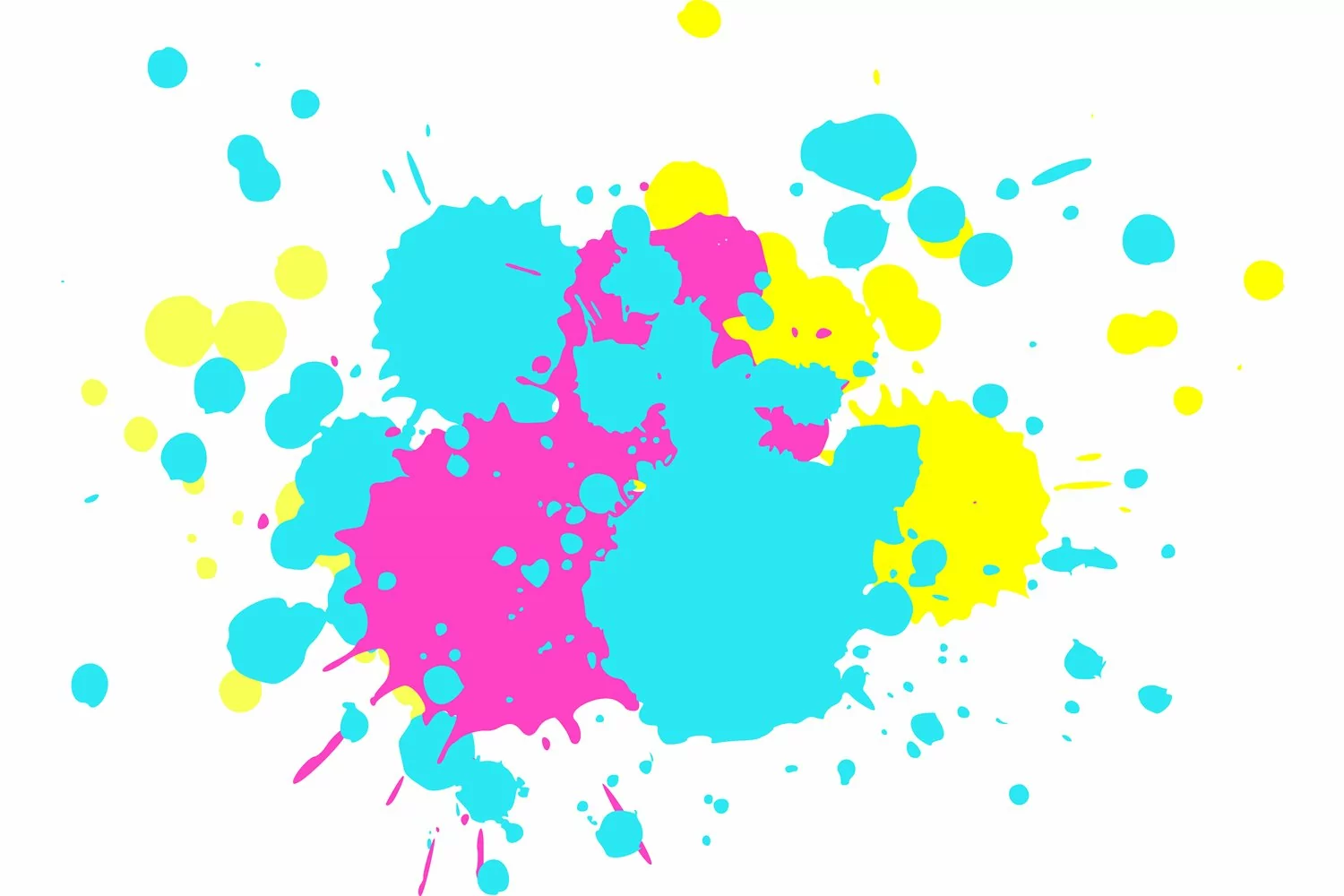 Color paint splatter. Spray paint blot element product image 1