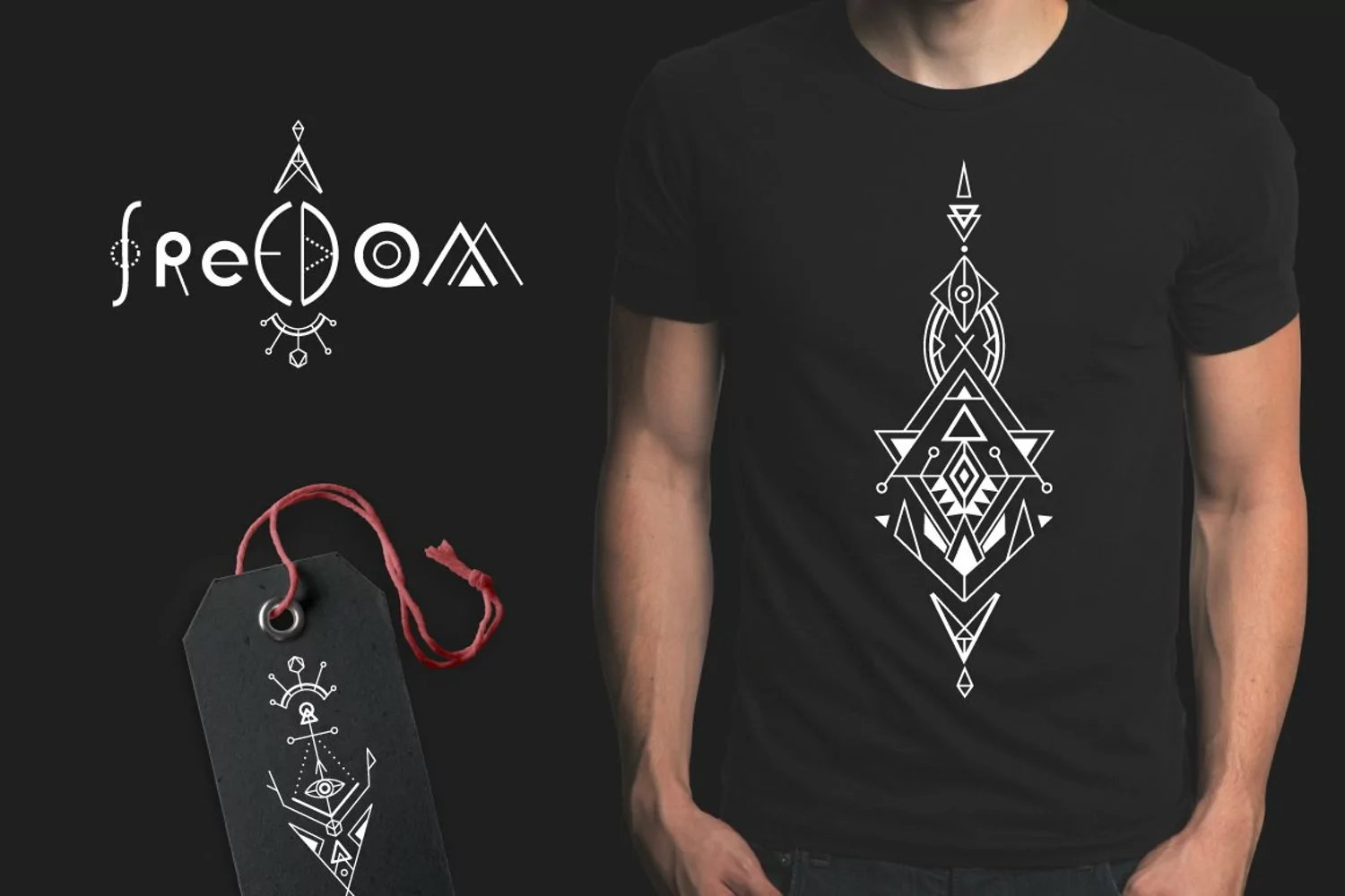 Space Geometry Font + Vector Bonuses product image 1