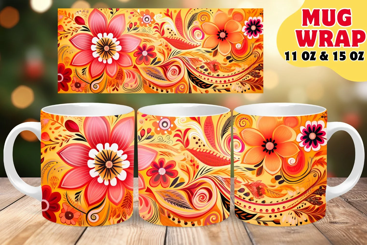 Dynamic Artistic Delights: Sublimation Mug Collection product image 1