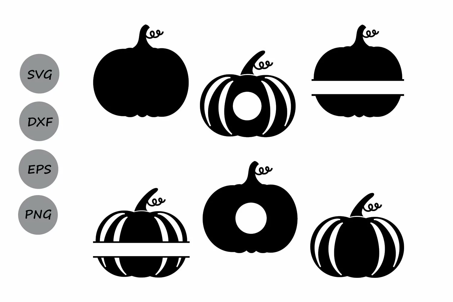 Pumpkin SVG, Pumpkin Monogram Svg, Thanksgiving Pumpkin Svg. product image 1