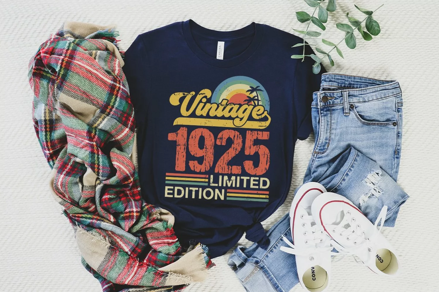 Vintage 1925 Limited edition SVG - 98th Birthday SVG T-shirt product image 1