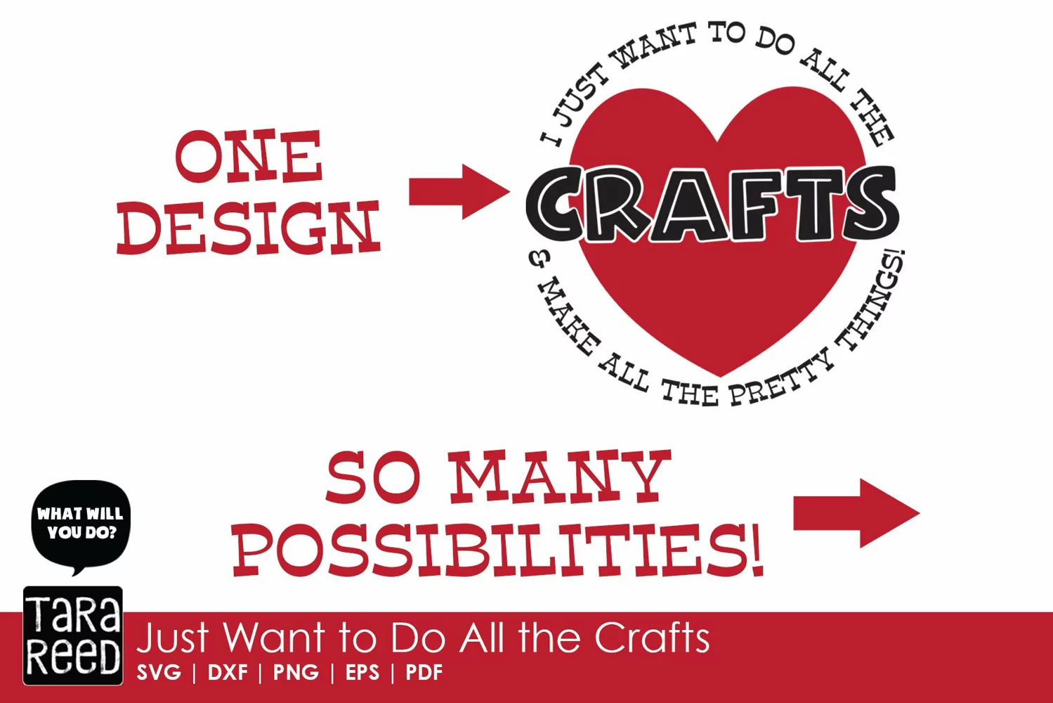 Just Want to Make all the Crafts - SVG & Cut Files product image 1