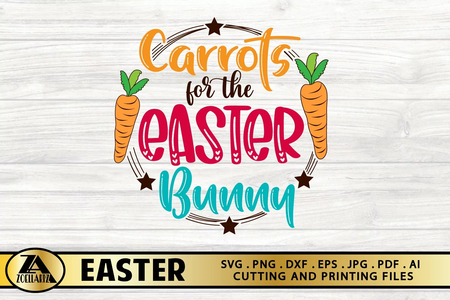 Easter SVG Carrots for Easter Bunny SVG Easter Bunny Plate product image 1