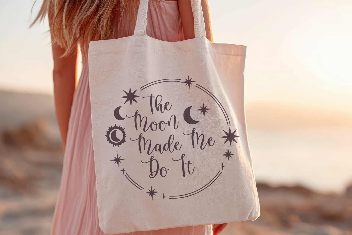 Celestial Quote SVG File. Moon And Stars Inspirational PNG product image 1