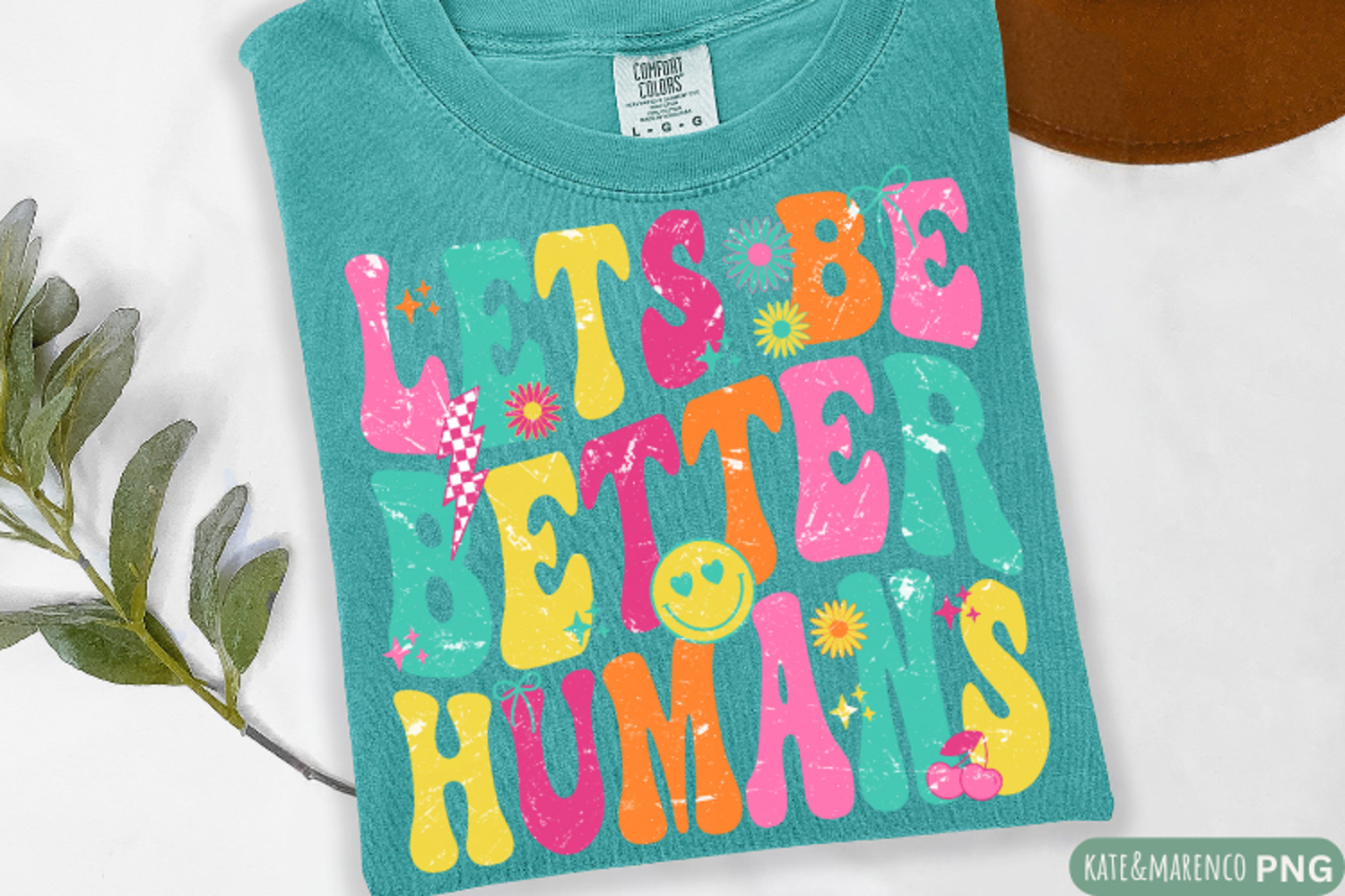Let's Be Better Humans PNG | Positive PNG | Be Kind PNG product image 1
