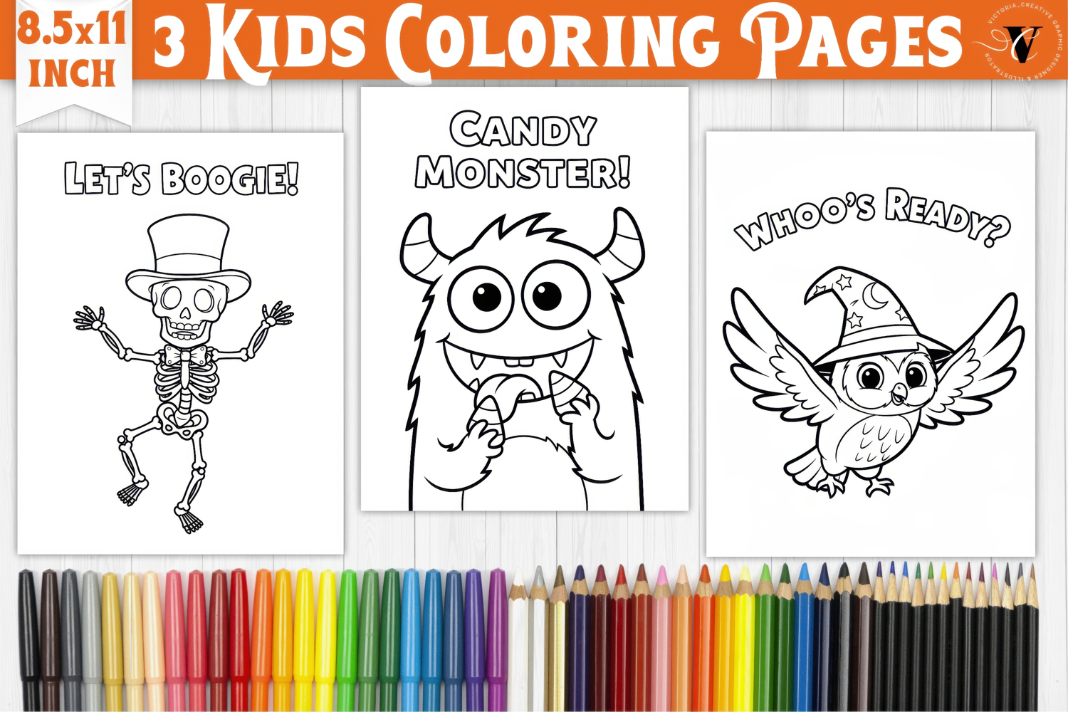Halloween Kids Coloring Pages | Coloring book product image 1