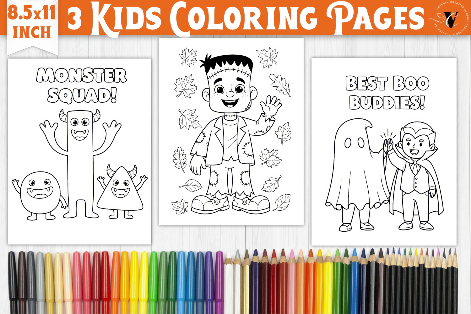 Halloween Kids Coloring Pages | Coloring book product image 1