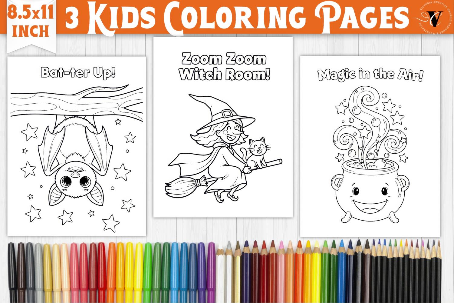 Halloween Kids Coloring Pages | Coloring book product image 1