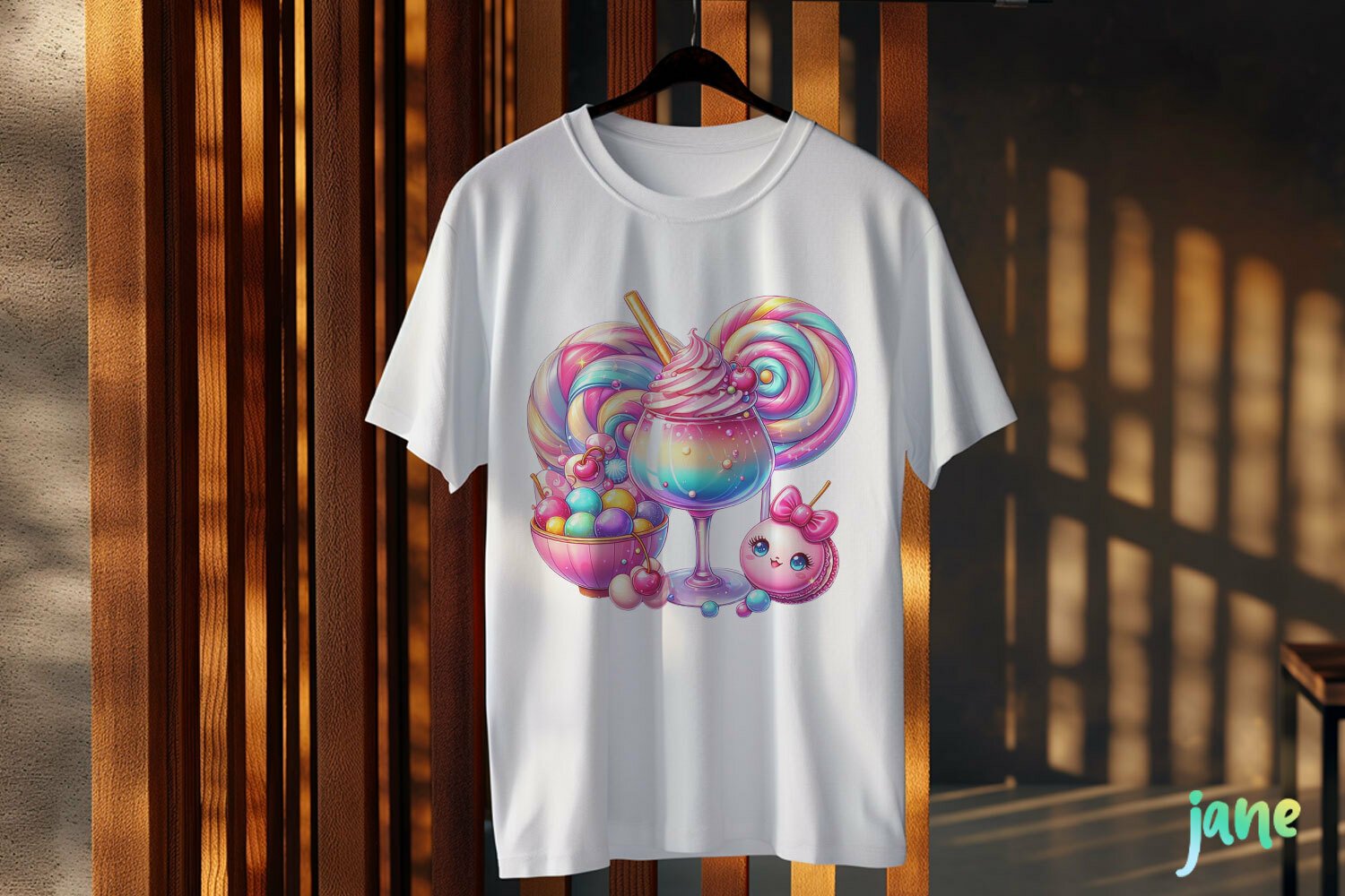 Pastel Colorful Ice Cream Sublimation product image 1