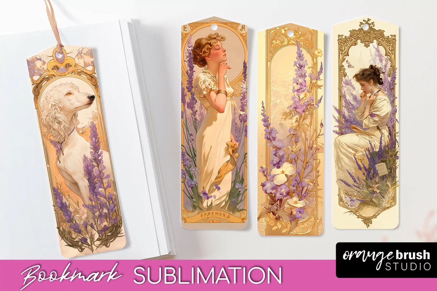 Vintage Scrapbook Bookmark Sublimation - Ephemera Bookmarks product image 1