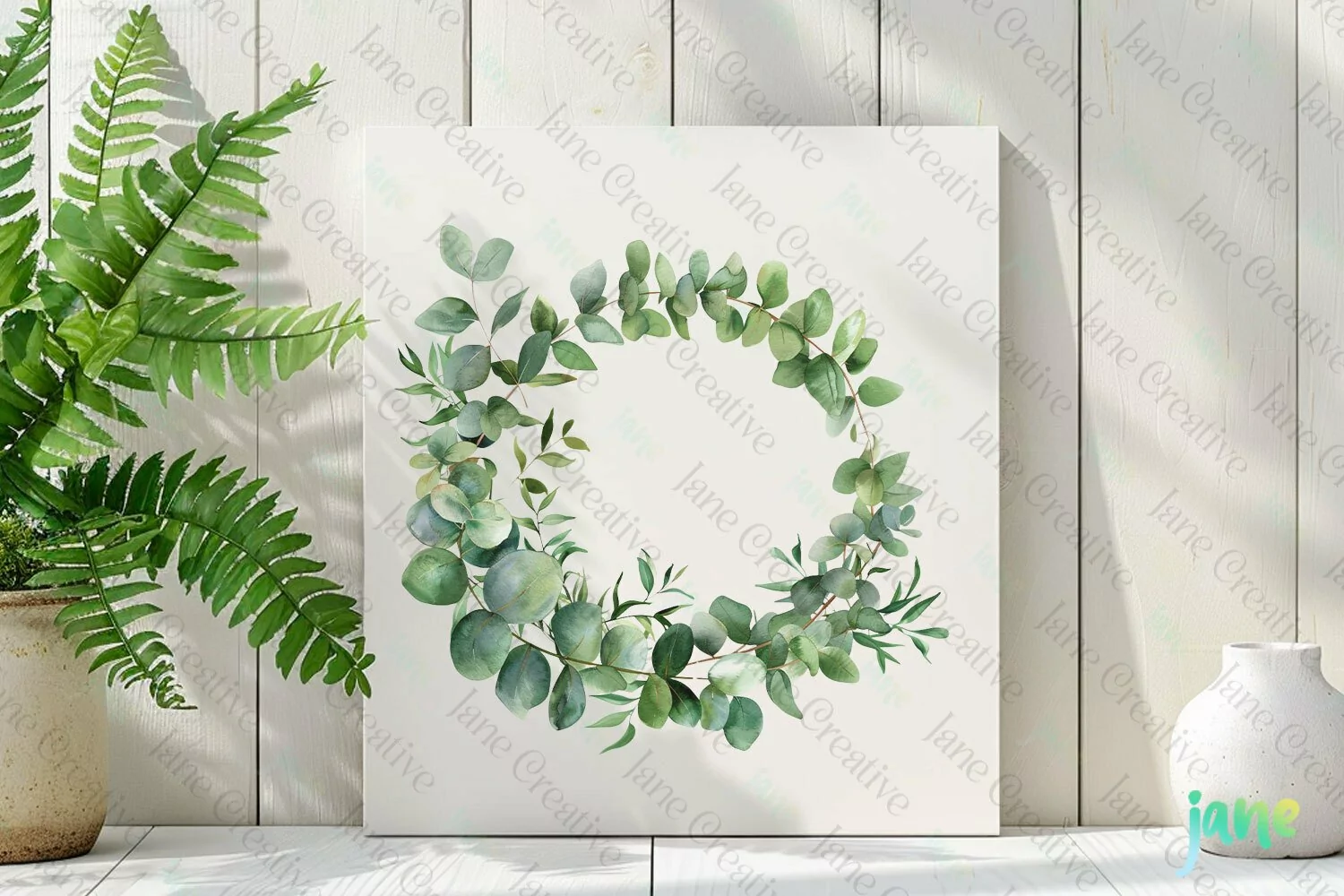 Wreath Eucalyptus Leaves Sublimation product image 1
