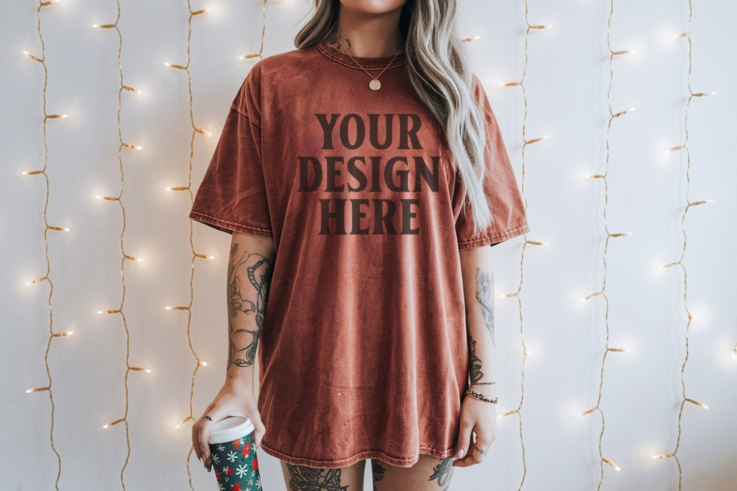 Brick Christmas Comfort Colors 1717 TShirt Mockup,cc1717 moc product image 1