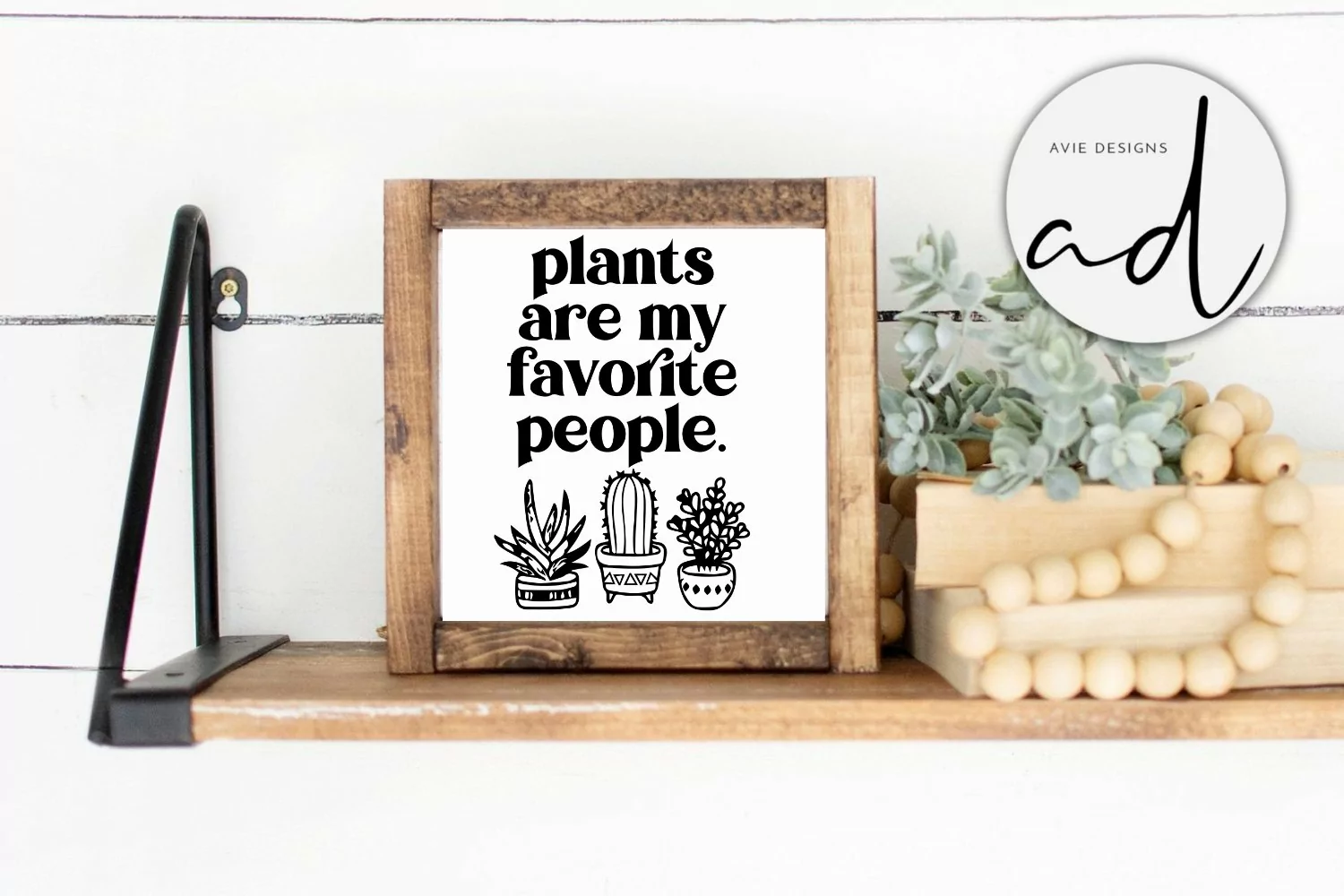 Plants are my favorite People svg | farmhouse Sign Design product image 1