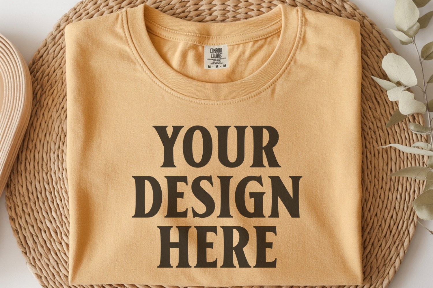 Monarch Comfort Colors 1717 Folded Tshirt Mockups product image 1