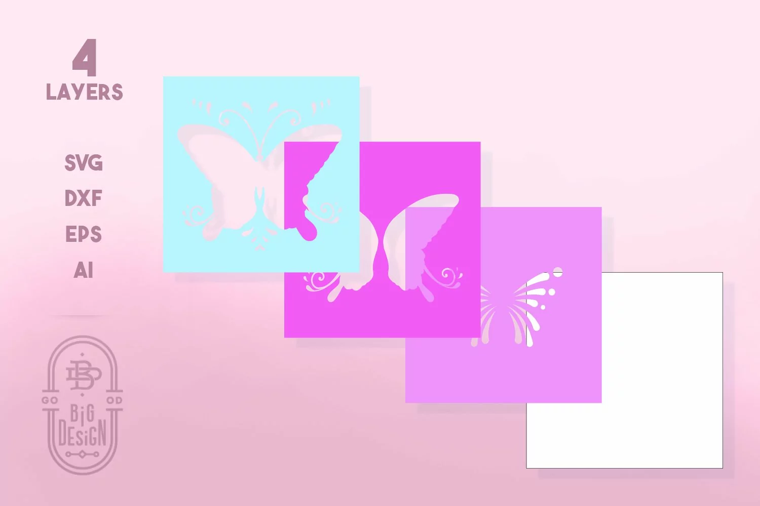Shadow Box | Buttefly Shadow Box | 3D Design for Easter product image 1