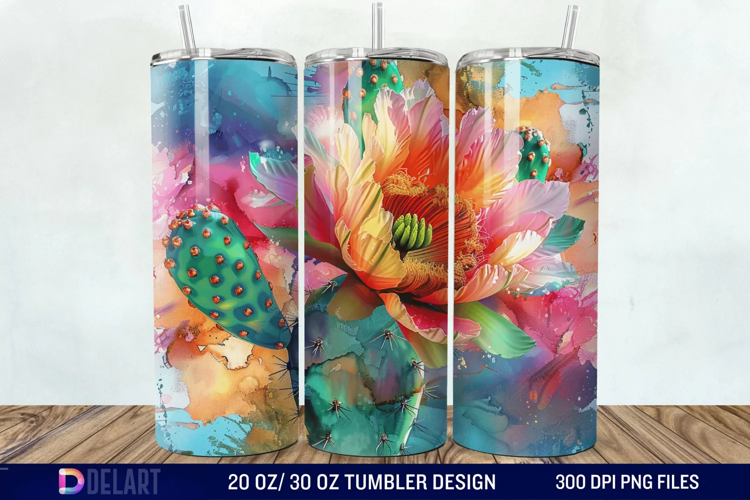 3D Cactus Tumbler Wrap product image 1