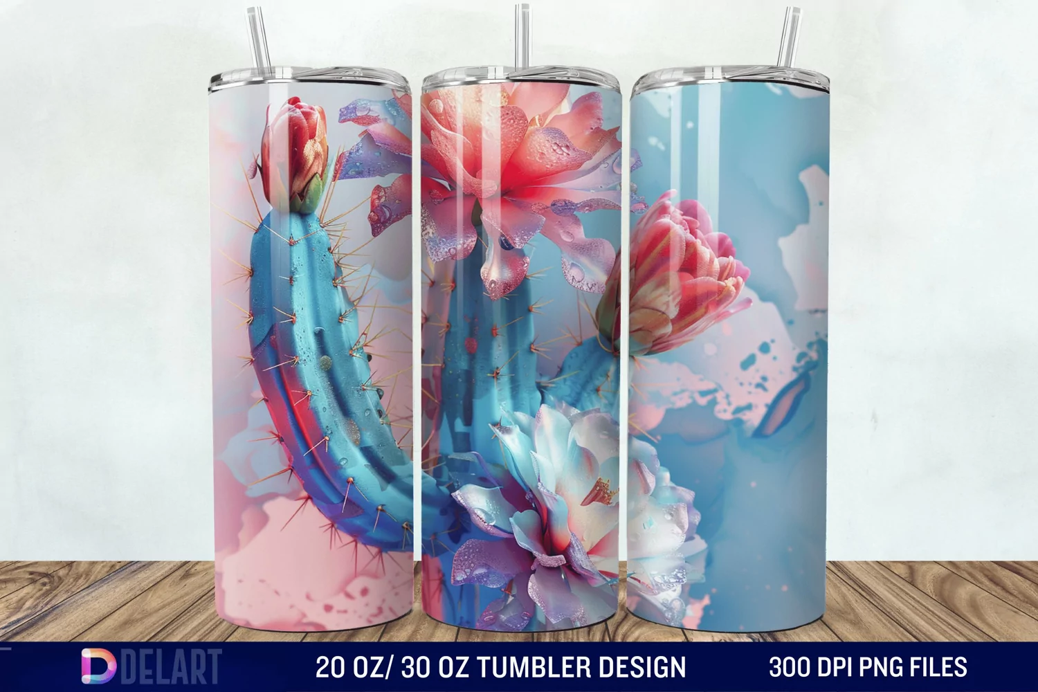 3D Cactus Tumbler Wrap product image 1