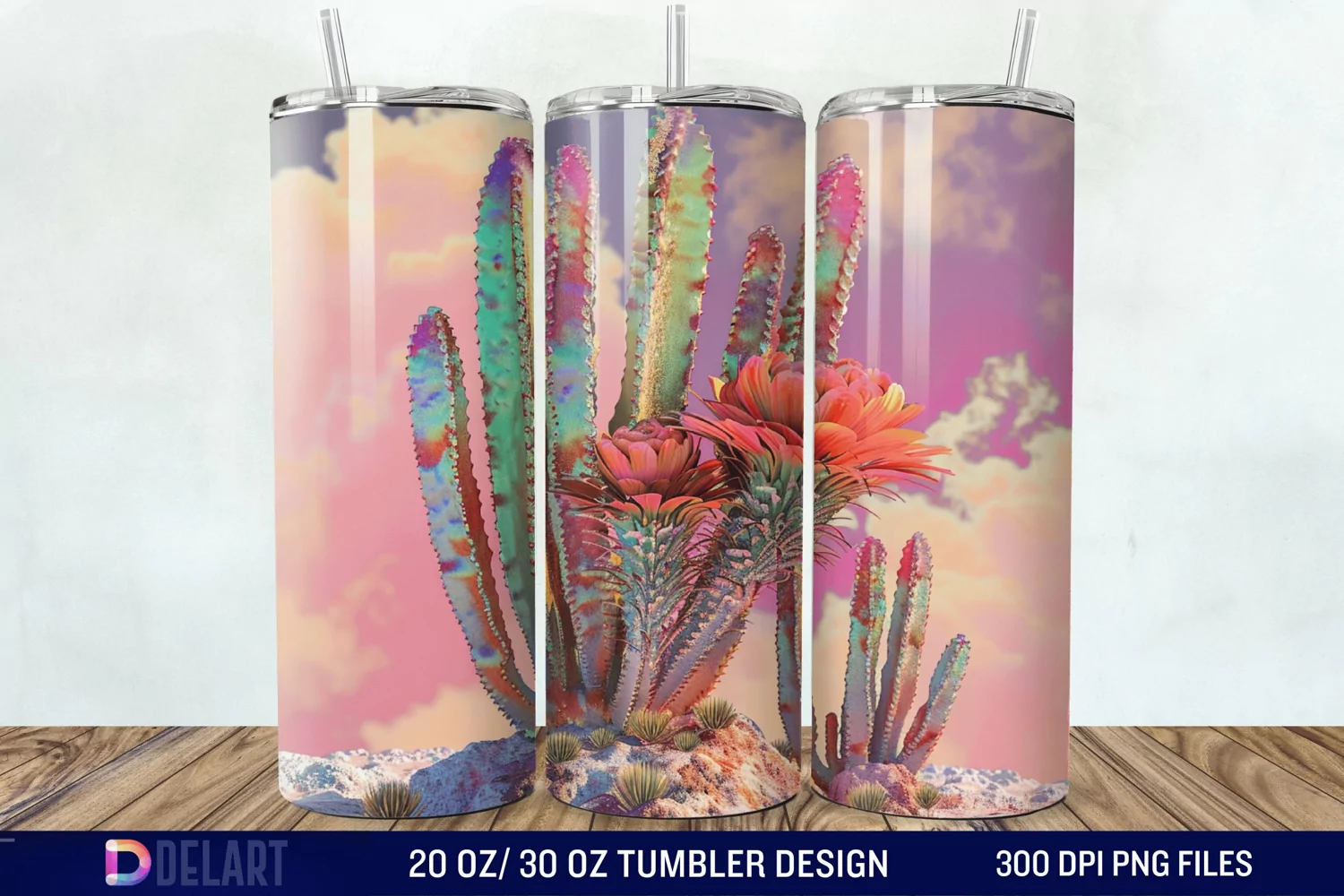 3D Cactus Tumbler Wrap product image 1