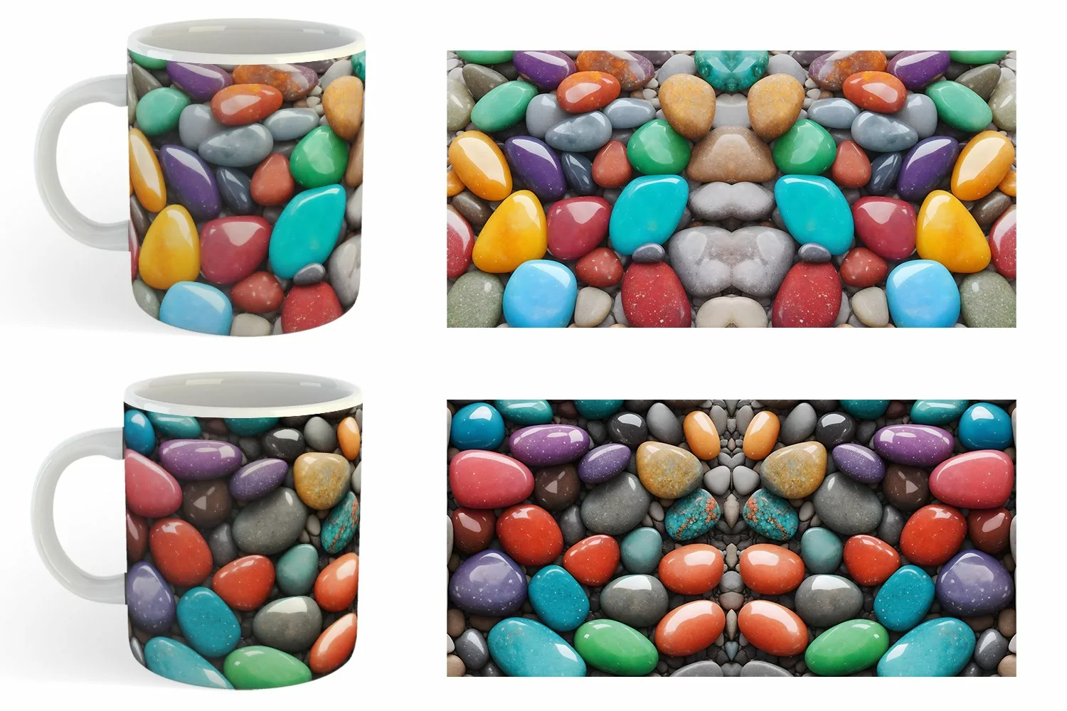 3D Colored Stones | Mug sublimation design product image 1