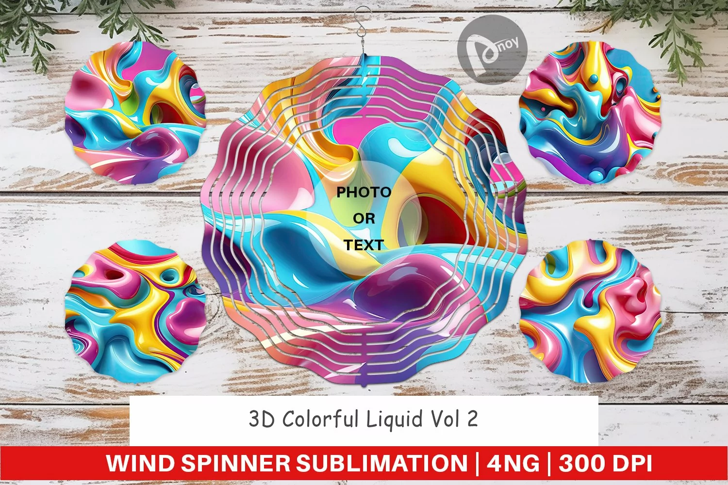 Wind Spinner 3D Colorful Liquid product image 1
