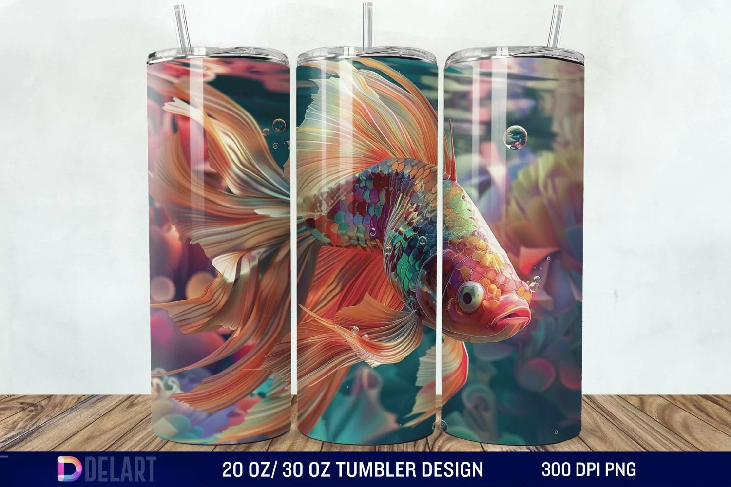 3D colorful Tumbler Wrap product image 1