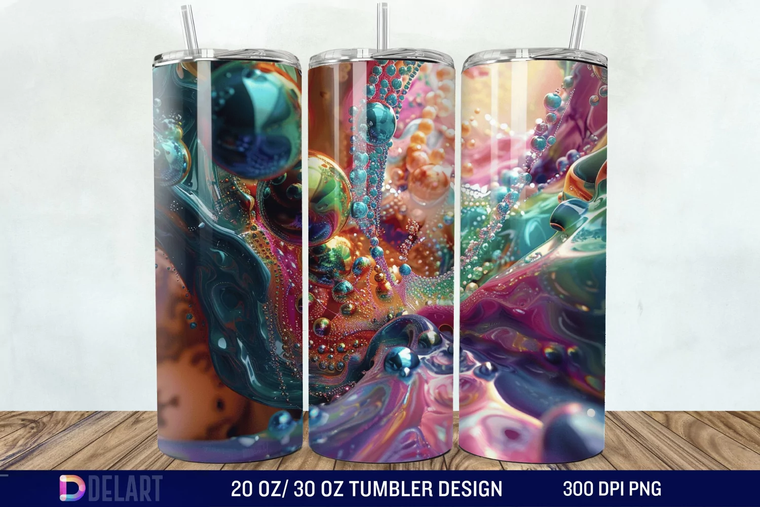 3D colorful Tumbler Wrap product image 1