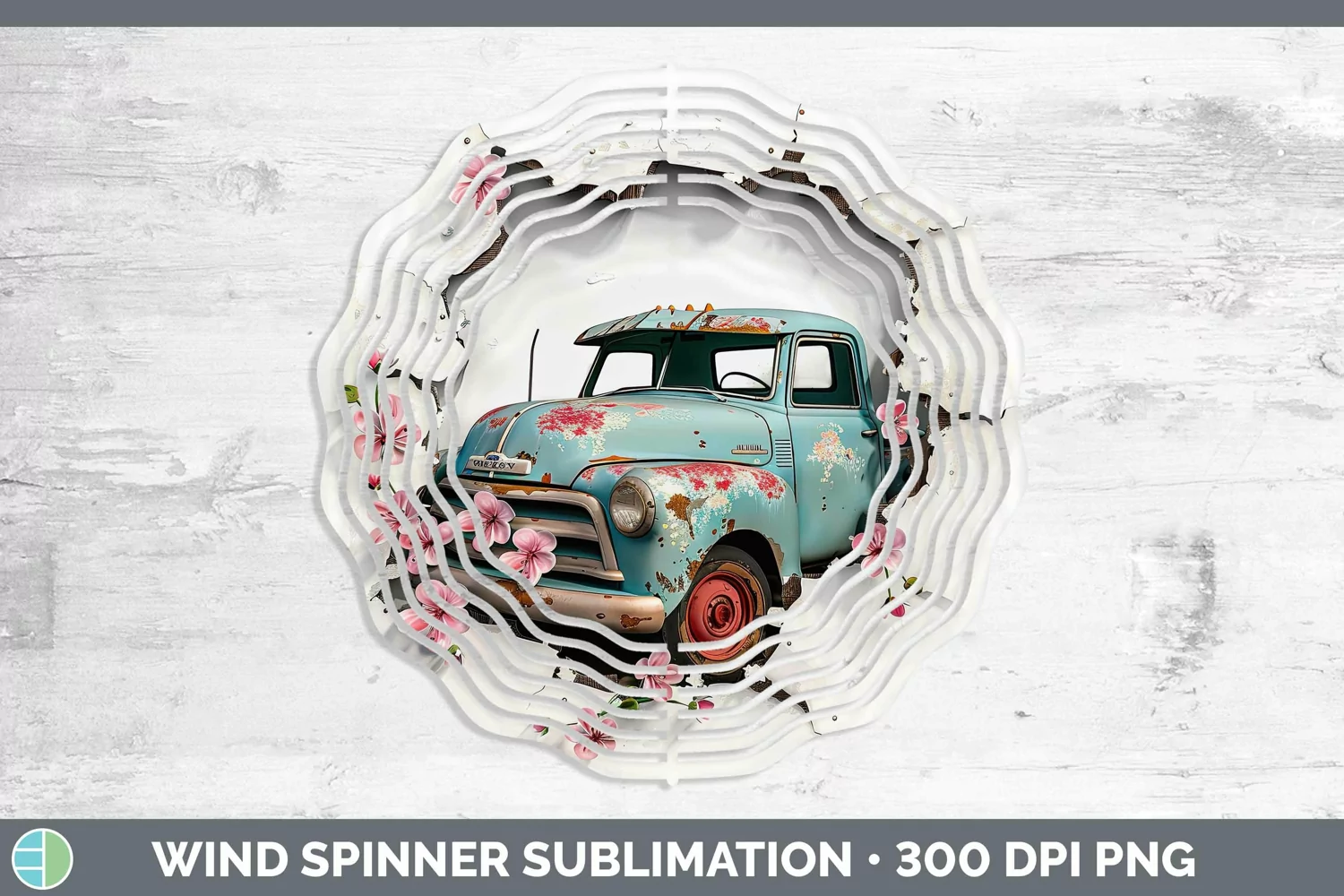 Gorgeous3D Hole in the Wall Wind Spinner design.