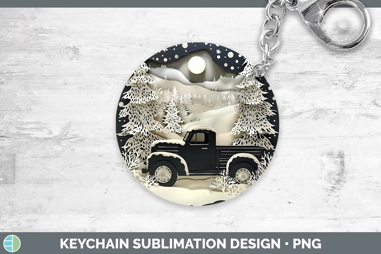 Gorgeous3D Keychain design.