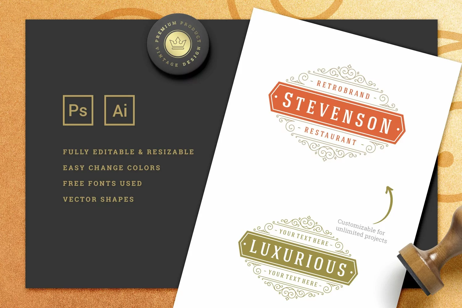 36 Luxury Ornament Logos product image 1