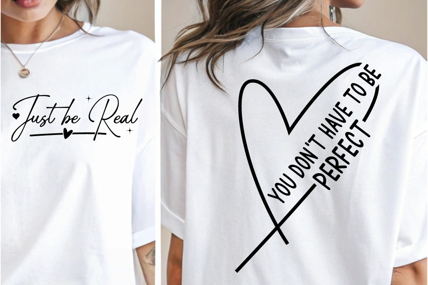 You Don't Have to Be Perfect SVG Sleeve T Shirt Design PNG product image 1