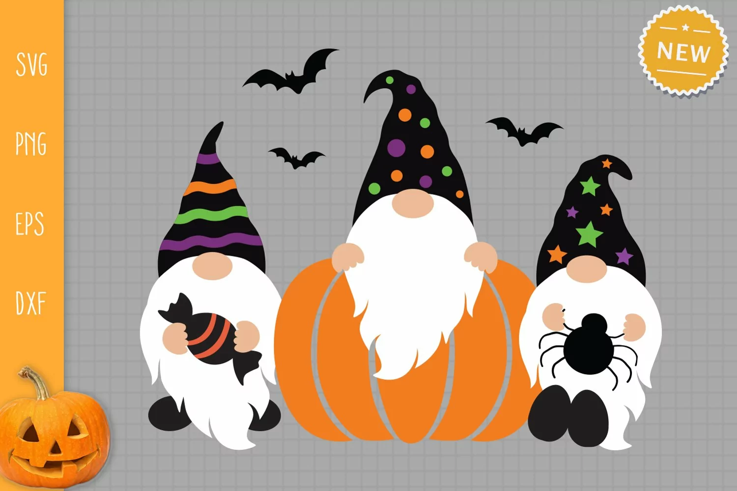 Halloween Gnomes and Pumpkin Svg, Pumpkin Svg, Halloween Svg product image 1