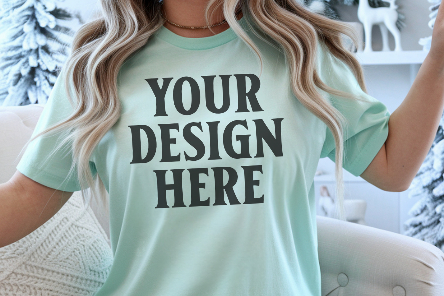 Bay Christmas Comfort Colors 1717 Mockups, CC 1717 mockups product image 1