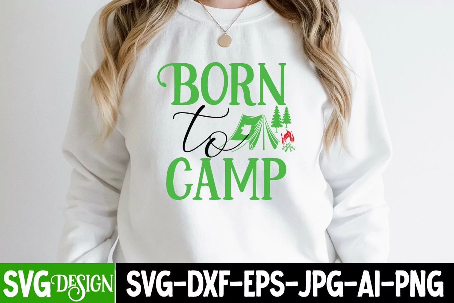 Born To Camp SVG Cut File,Born To Camp SVG Quotes,Camping product image 1