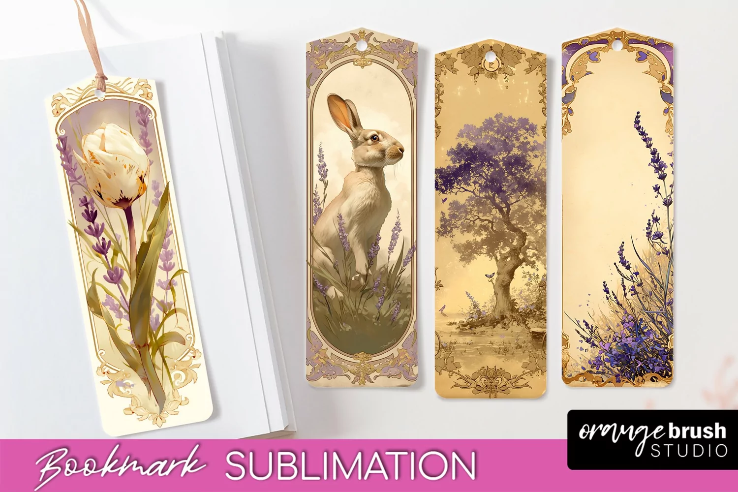 Vintage Scrapbook Bookmark Sublimation - Ephemera Bookmarks product image 1
