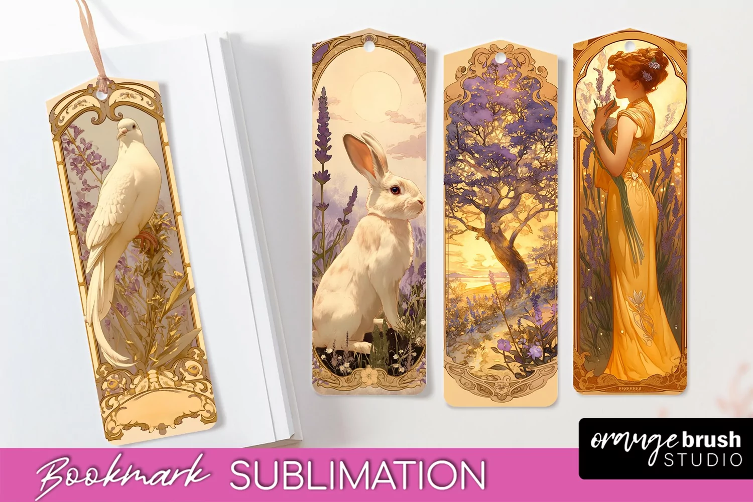 Vintage Scrapbook Bookmark Sublimation - Ephemera Bookmarks product image 1