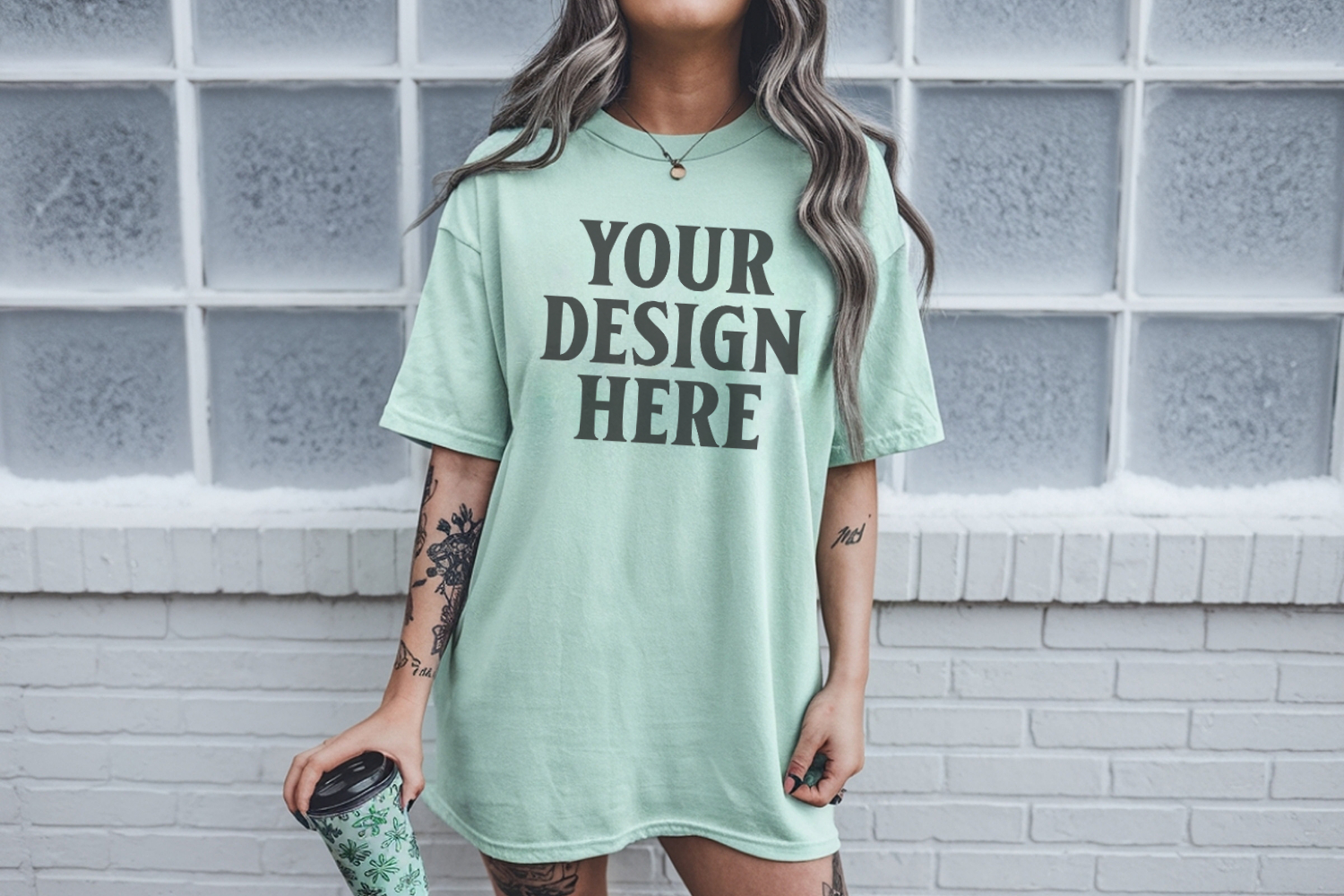 Chalky Mint Christmas Comfort Colors 1717 TShirt Mockup,cc17 product image 1