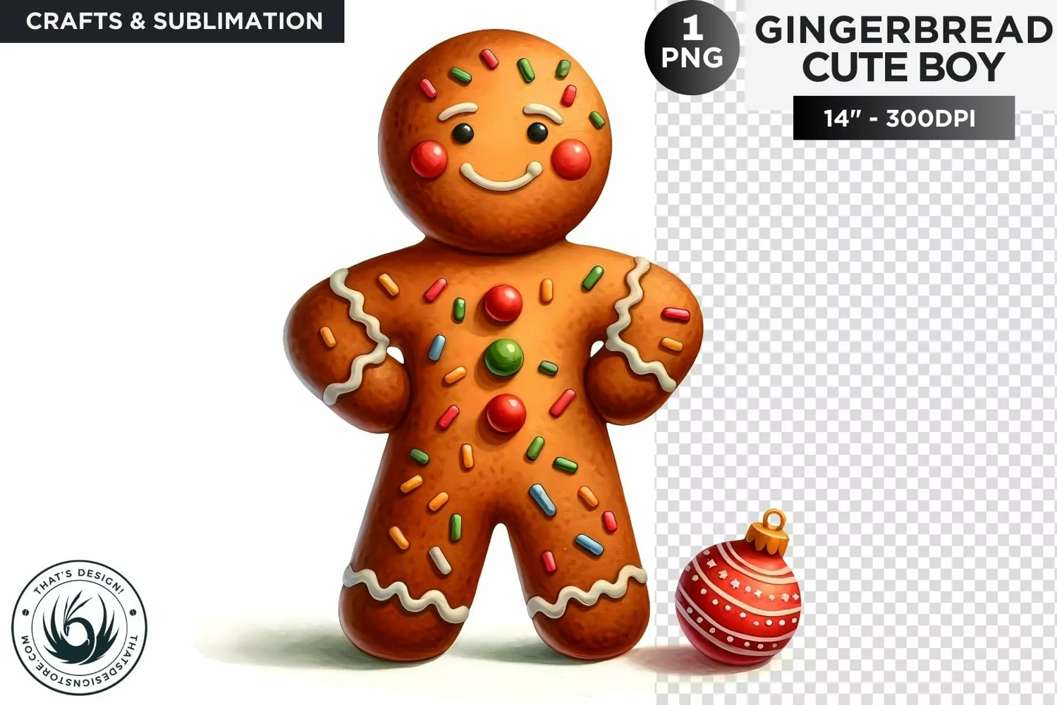 Gingerbread man Christmas cookies png clipart product image 1