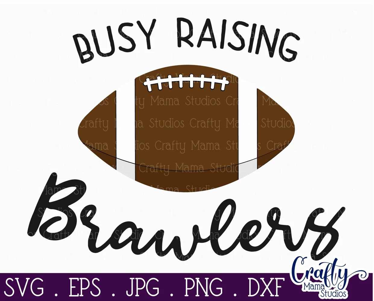 Busy Raising Brawlers | Sports Svg Design Cut File product image 1