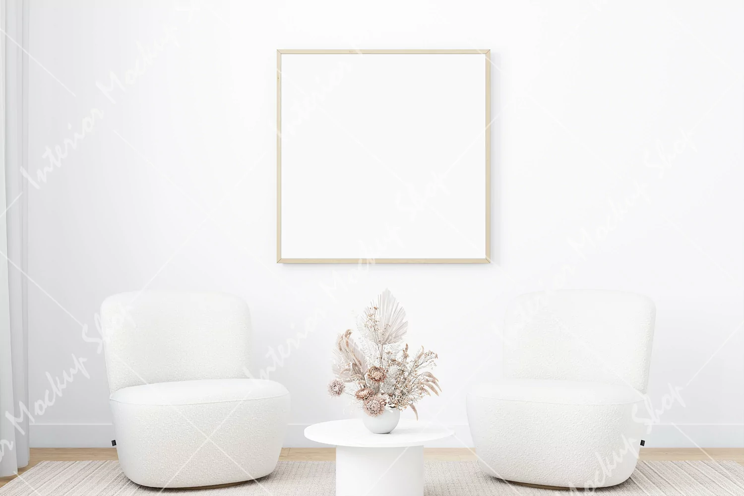 Frame mockup, Poster Mockup, Mockup in interior product image 1