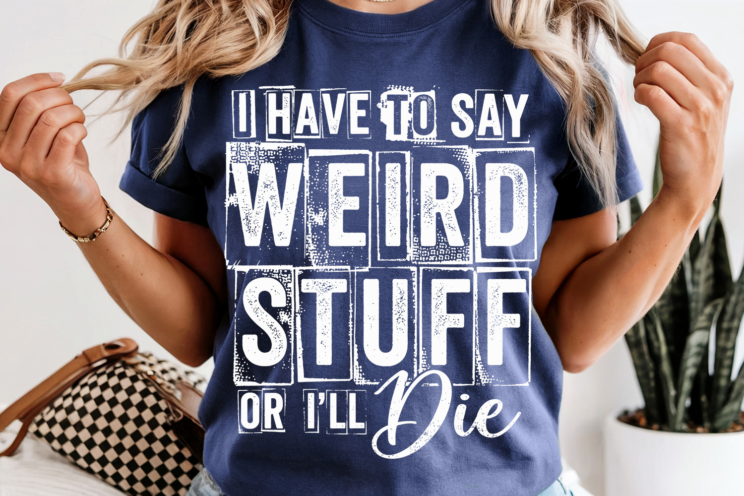 Funny Weird Stuff PNG Shirt Design product image 1
