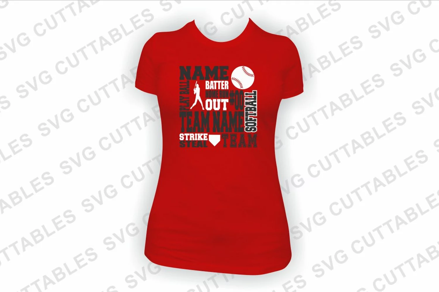 Softball SVG | Softball Subway Art | Shirt Design product image 1