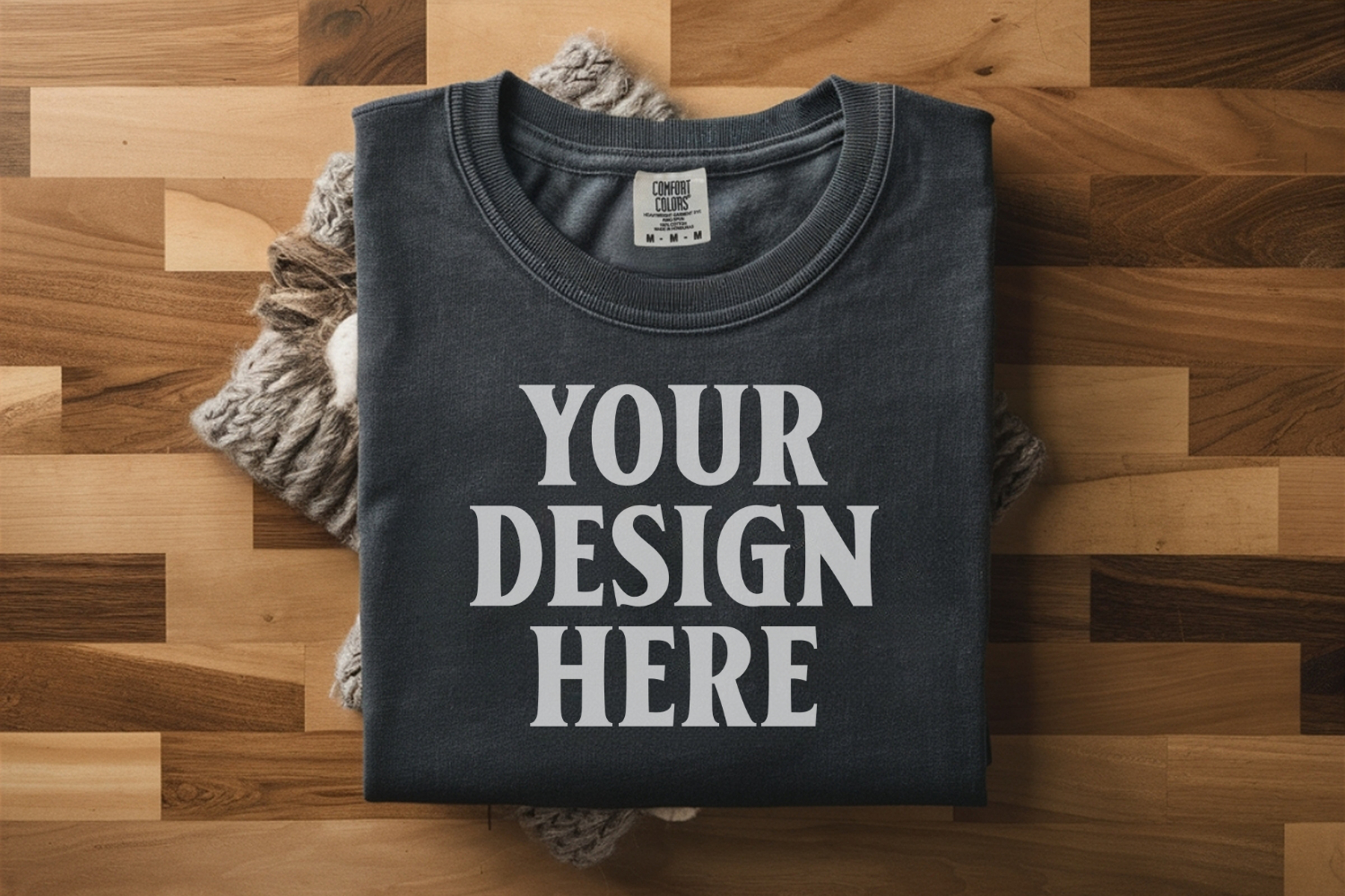 Pepper Comfort Colors 1717 Folded Tshirt Mockups product image 1
