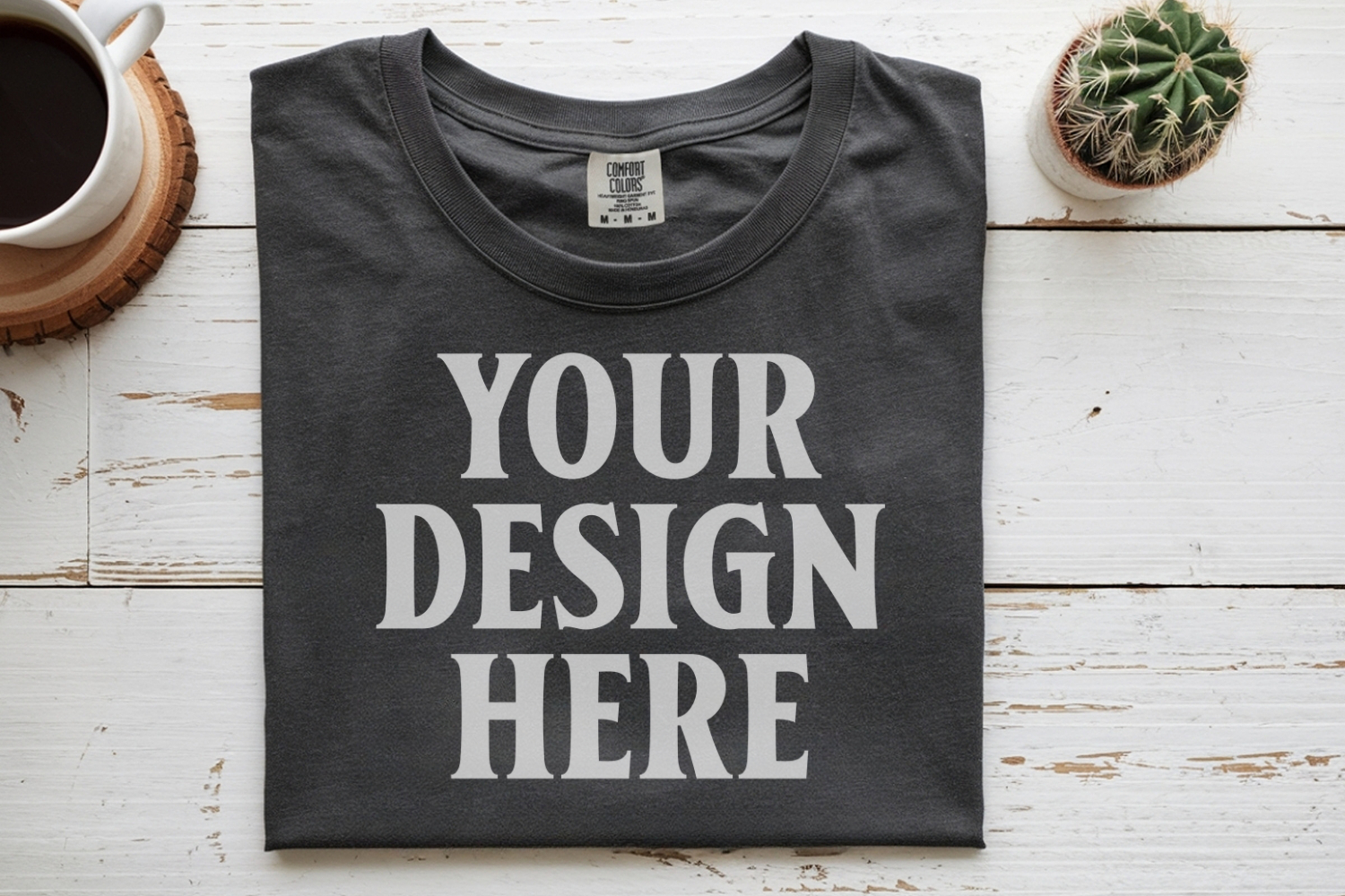Pepper Comfort Colors 1717 Folded Tshirt Mockups product image 1